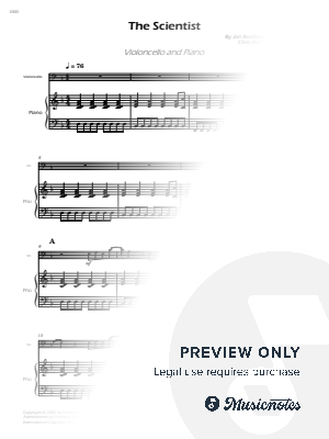 The Scientist - Cello and Piano