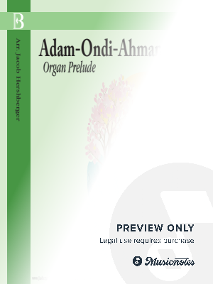 Adam Ondi Ahman - Organ Prelude by Jacob Hershberger - Sheet Music