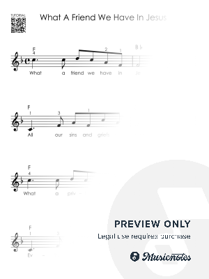 What a Friend We Have in Jesus - Piano Tutorial for Beginners I Easy Hymn Sheet Music 