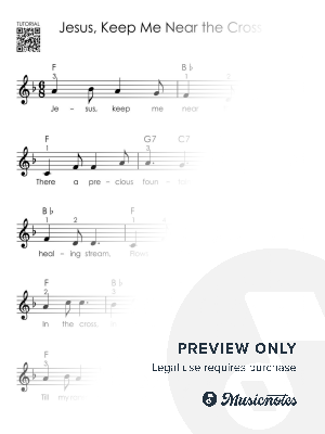 Jesus, Keep Me Near the Cross - Piano Tutorial for Beginners I Easy Hymn Sheet Music