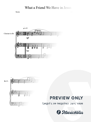  What a Friend We Have in Jesus (Clarinet Solo with Piano Accompaniment)