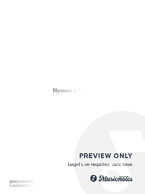 Hymne à l'amour - Piano Arrangement by William MARTIN - Sheet Music