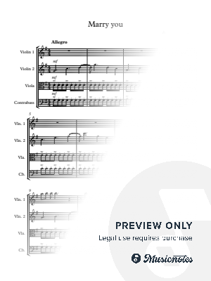 Marry You by Adolfo Bouchot - Sheet Music