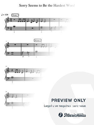 Sorry Seems To Be the Hardest Word - Essentials