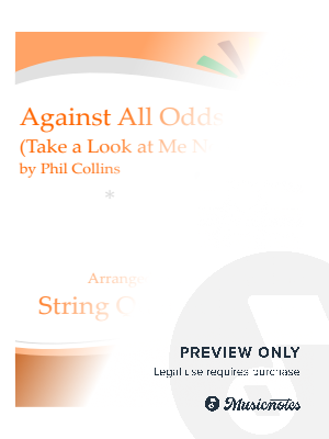 Against All Odds (Take A Look At Me Now) - string quartet by Austin Ralphson - Sheet Music