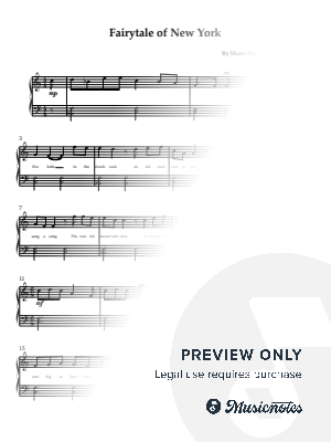 Fairytale of New York [easy, 2 pages]