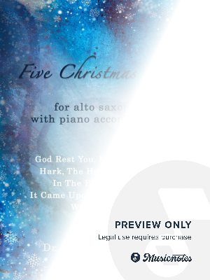 Five Christmas Songs for Alto Saxophone with Piano accompaniment