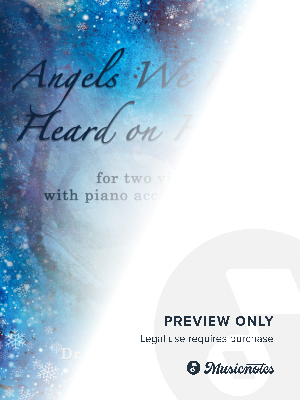 Angels We Have Heard on High for two Violas with Piano accompaniment