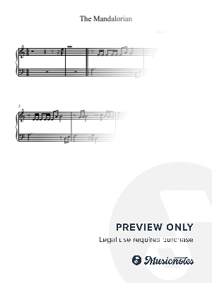 Star Wars: The Mandalorian (Main Theme) by Louiza Patsia - Sheet Music