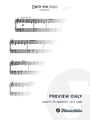 "Deck the Halls" (Easy Piano, 3 Variations)