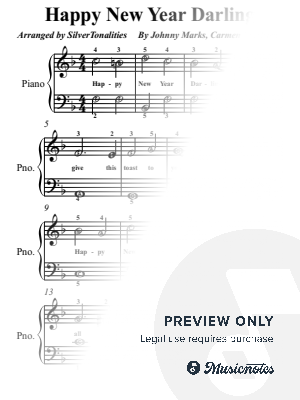 Happy New Year Darling Easy Piano