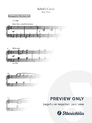 Schitt's Creeks Title Theme - Solo Piano