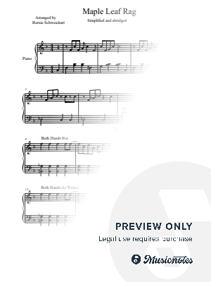Maple Leaf Rag  Simplifed and abridged