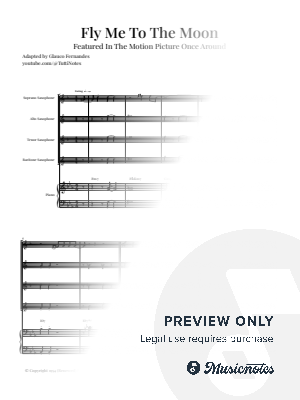 Fly Me to the Moon | SAXOPHONE QUARTET with PIANO