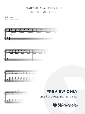 Diary of a Wimpy Kid (2021) by Dale Jessee - Sheet Music
