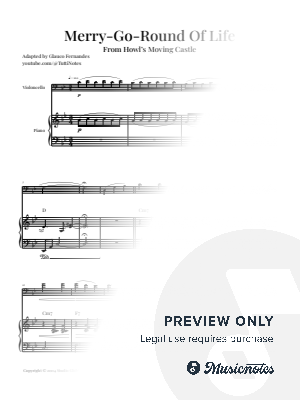 Merry-Go-Round of Life (from Howl's Moving Castle) | CELLO & PIANO