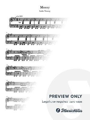 Messy - Lola Young by Thomas Geurts - Sheet Music