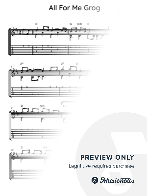 All For Me Grog (Irish Song, Fingerstyle Guitar)