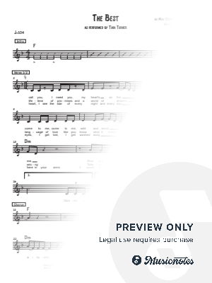 The Best by Mischa Podstransky - Sheet Music