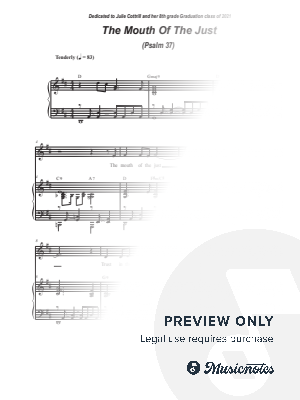 The Mouth Of The Just (Psalm 37) (Vocal solo)