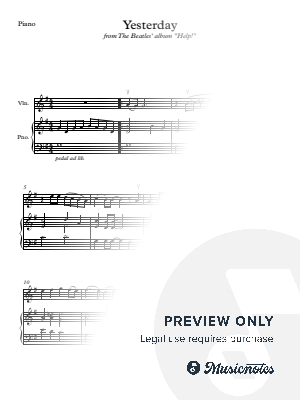 Yesterday - Violin with Piano