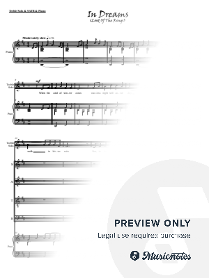 In Dreams by Will Thomas - Sheet Music