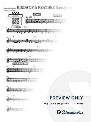 BIRDS OF A FEATHER (Billie Eilish) (Leadsheet)