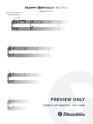 Happy Birthday to You [simplified]