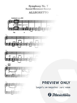 Symphony No. 7, Allegretto Theme - BEETHOVEN