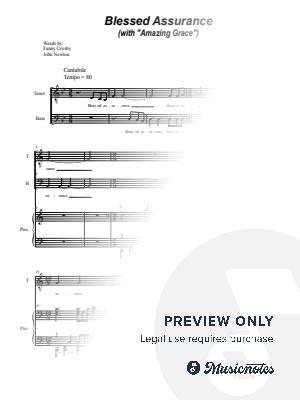 Blessed Assurance (with "Amazing Grace") (Duet for Tenor and Bass solo)