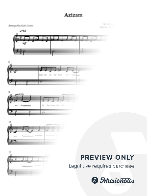 Azizam [beginner, 2 pages] by Katie Levine - Sheet Music