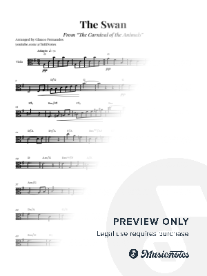The Swan (Saint-Saëns) | VIOLA SOLO
