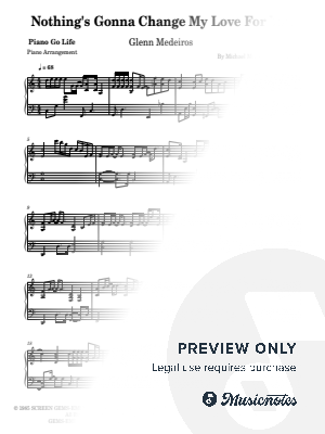 Nothing's Gonna Change My Love for You by Piano Go Life  - Sheet Music