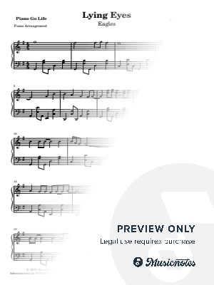 Lyin' Eyes by Piano Go Life  - Sheet Music