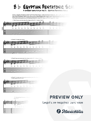 Bb Egyptian Pentatonic Scale (4 Ways to Play)