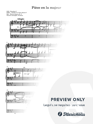 Pièce en la majeur (Piece in A major)