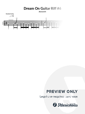 Dream On Guitar Riff #6