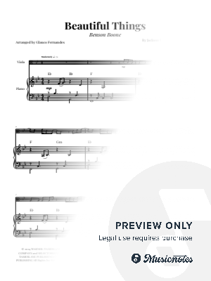 Beautiful Things | VIOLA & PIANO