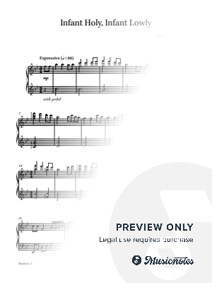 Infant Holy, Infant Lowly (W ZLOBIE LEZY) - new age piano