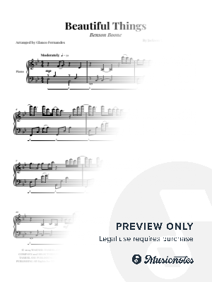 Beautiful Things | PIANO SOLO