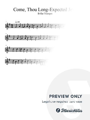 Come, Thou Long-Expected Jesus (Trumpet)