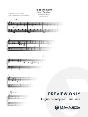 I See the Light by Harpistkt Kristan Toczko - Sheet Music