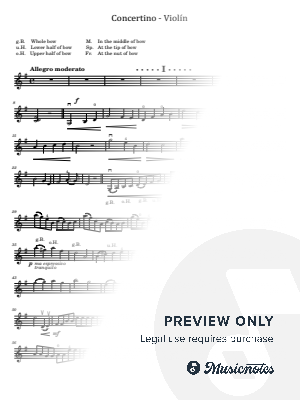 Ferdinand Küchler,Violin Concertino,Op.11 in G Major,for Violin Solo Original