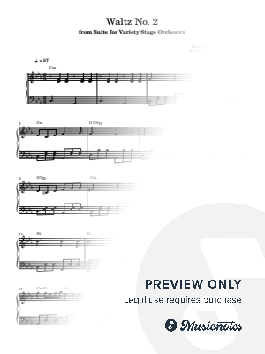 Shostakovich - Waltz No. 2 (easy piano)