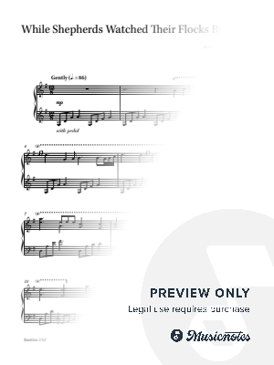 While Shepherds Watched Their Flocks by Night (CHRISTMAS) - new age piano