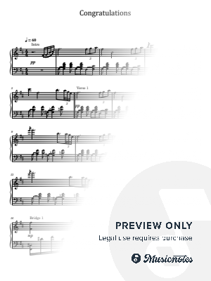 Congratulations, Mac Miller, for Piano Solo