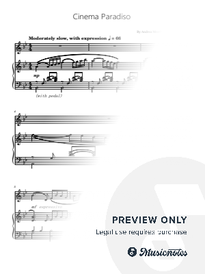 Cinema Paradiso, for Violin and Piano