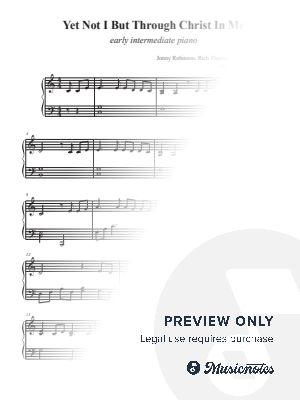 Yet Not I But Through Christ in Me (early intermediate)