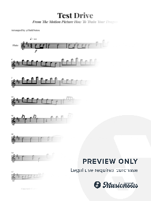 Test Drive - From How to Train Your Dragon | FLUTE SOLO