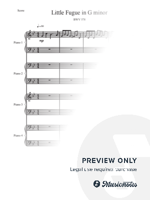 Little Fugue in G Minor by J.S. Bach